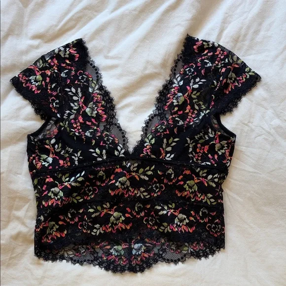 Garden Party Lace Tee Free People - Picture 3 of 5